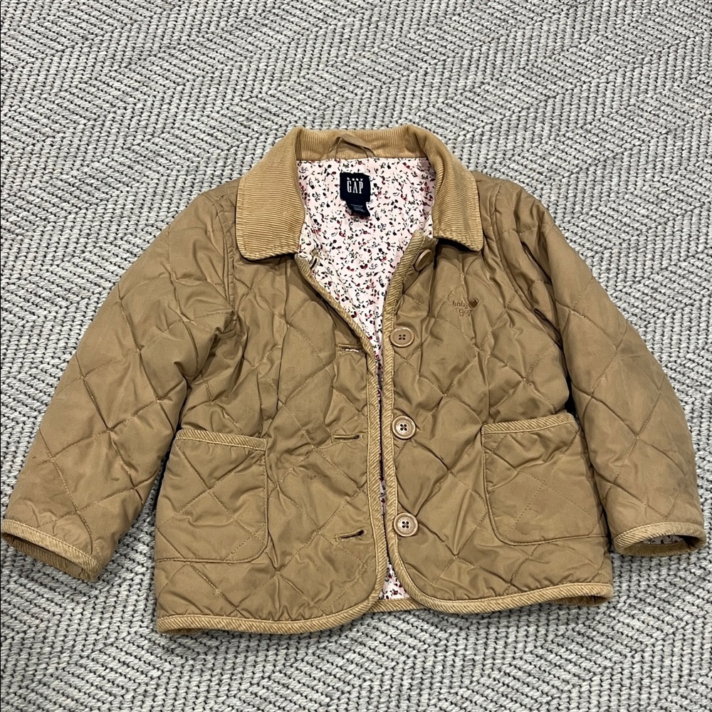 GAP Kids Brown Quilted Puffer Jacket